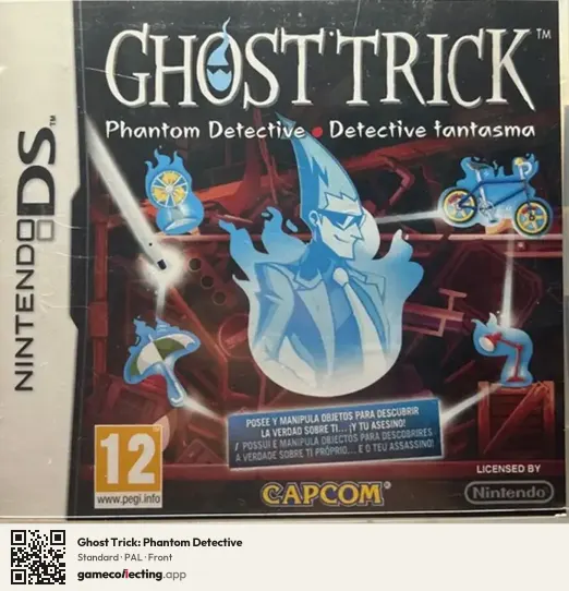 Ghost Trick: Phantom Detective Nintendo DS, PAL box front