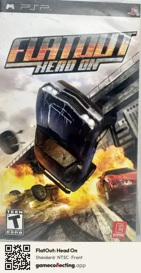 FlatOut: Head On PlayStation Portable, NTSC box front