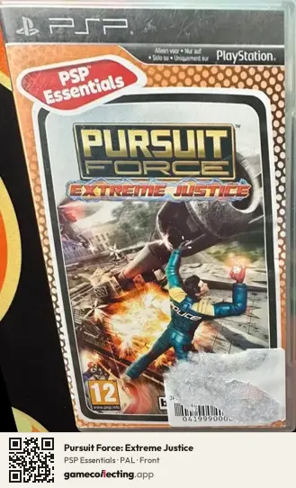 Pursuit Force: Extreme Justice PlayStation Portable, PAL box front