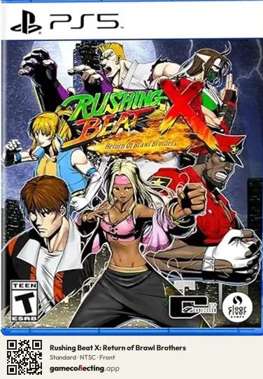 Rushing Beat X: Return of Brawl Brothers PlayStation 5, NTSC box front