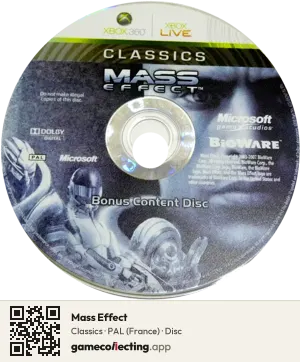 Mass Effect Xbox 360, PAL disc