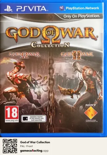 God of War Collection PlayStation Vita, PAL box front