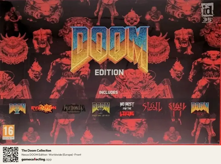 The Doom Collection Evercade, Europe box front