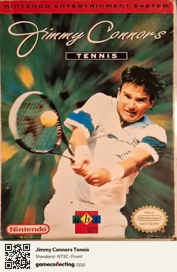 Jimmy Connors Tennis Nintendo Entertainment System, NTSC box front