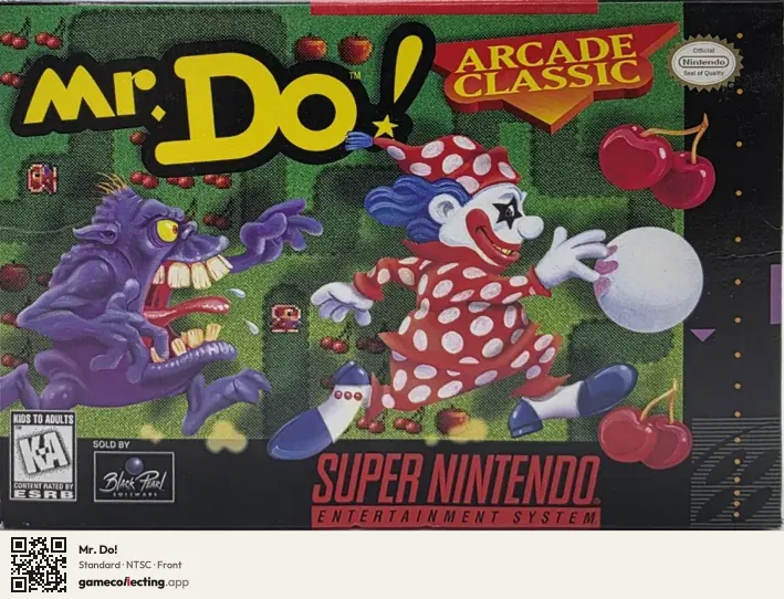 Mr. Do! Super Nintendo Entertainment System, NTSC box front