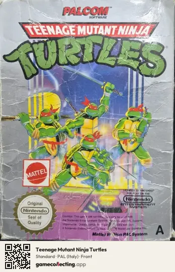 Teenage Mutant Ninja Turtles Nintendo Entertainment System, Italy box front