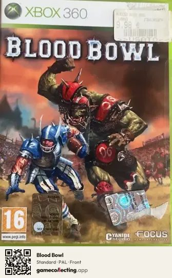 Blood Bowl Xbox 360, PAL box front