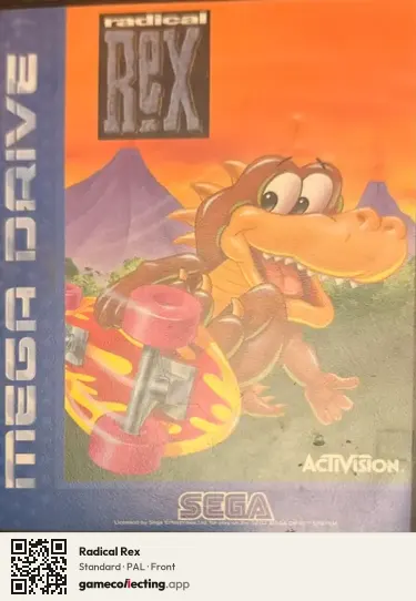 Radical Rex Sega Mega Drive / Genesis, PAL box front