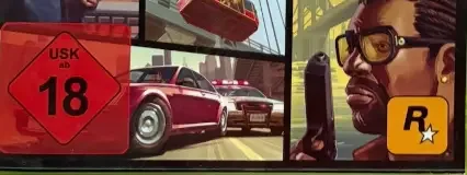Grand Theft Auto IV, the USK square on its front