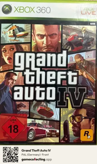 Grand Theft Auto IV Xbox 360, Germany box front