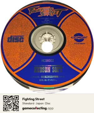 Fighting Street TurboGrafx-CD, Japan disc