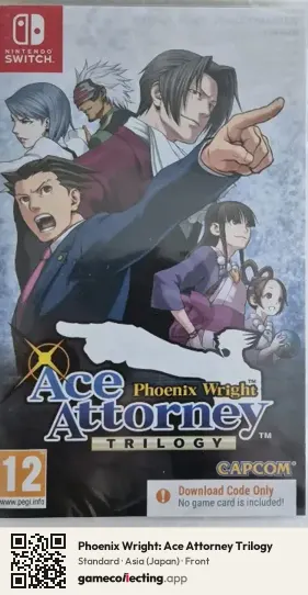 Phoenix Wright: Ace Attorney Trilogy Nintendo Switch, Japan box front