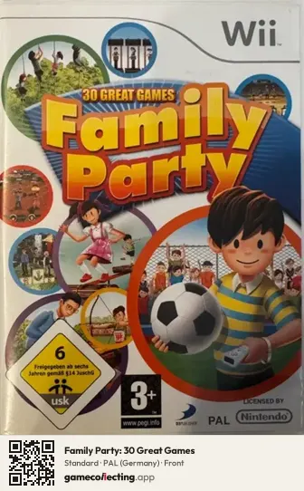 Family Party: 30 Great Games Nintendo Wii, Germany box front