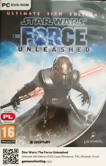 Star Wars: The Force Unleashed Computer, Poland box front