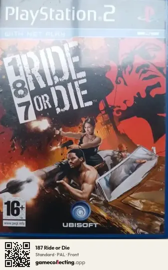 187 Ride or Die PlayStation 2, PAL box front