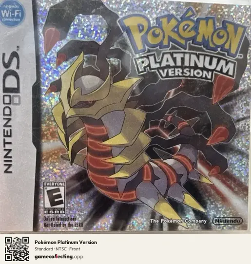 Pokémon Platinum Version Nintendo DS, NTSC box front