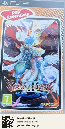 Breath of Fire III PlayStation Portable, PAL box front