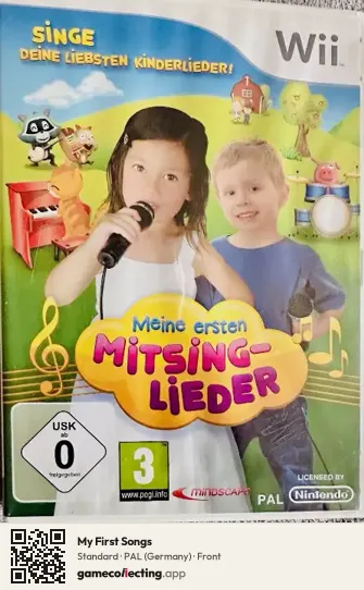 My First Songs Nintendo Wii, Germany box front