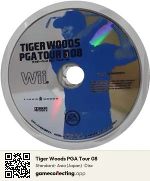 Tiger Woods PGA Tour 08 Nintendo Wii, Asia disc