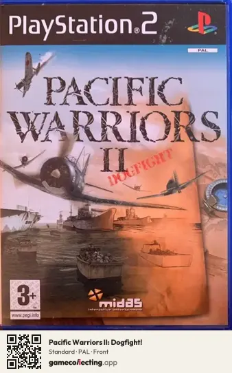 Pacific Warriors II: Dogfight! PlayStation 2, PAL box front