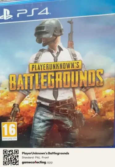 PlayerUnknown's Battlegrounds PlayStation 4, PAL box front