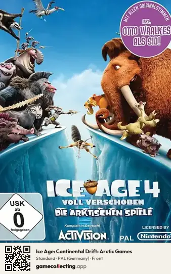 Ice Age: Continental Drift: Arctic Games Nintendo Wii, Germany box front