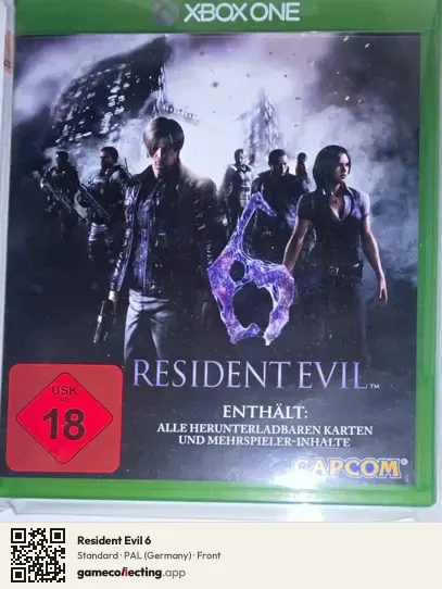 Resident Evil 6 Xbox One, Germany box front
