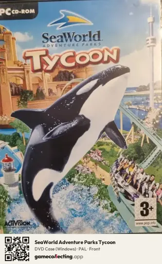 SeaWorld Adventure Parks Tycoon Computer, PAL box front