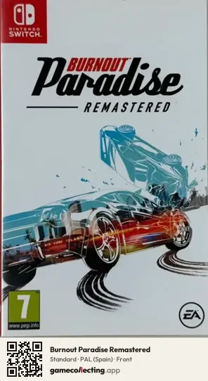 Burnout Paradise Remastered Nintendo Switch, Spain box front
