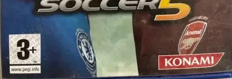 Pro Evolution Soccer 5, the PEGI square on its front