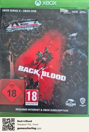Back 4 Blood Xbox One, PAL box front