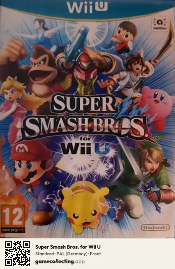 Super Smash Bros. for Wii U Nintendo Wii U, Germany box front