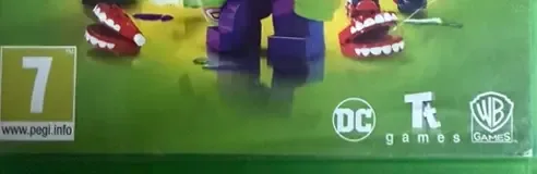 LEGO DC Super-Villains, the PEGI square on its front