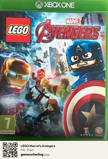 LEGO Marvel's Avengers Xbox One, PAL box front