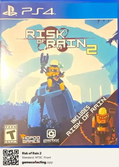 Risk of Rain 2 PlayStation 4, NTSC box front