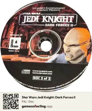 Star Wars Jedi Knight: Dark Forces II Computer, PAL disc