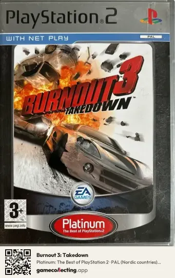 Burnout 3: Takedown PlayStation 2, Nordic countries box front