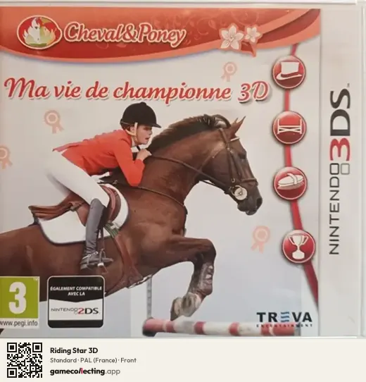 Riding Star 3D Nintendo 3DS, France box front