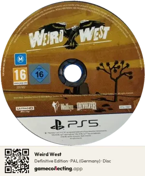 Weird West PlayStation 5, PAL disc