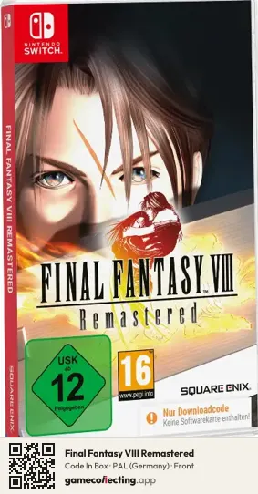 Final Fantasy VIII Remastered Nintendo Switch, Germany box front