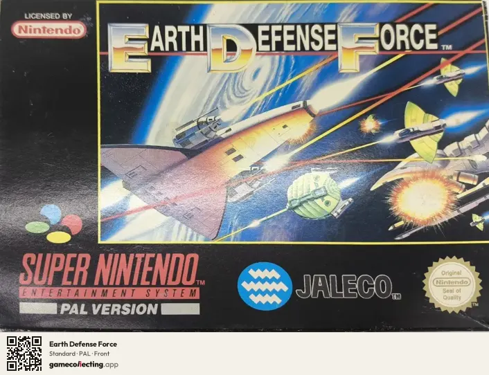 Earth Defense Force Super Nintendo Entertainment System, PAL box front