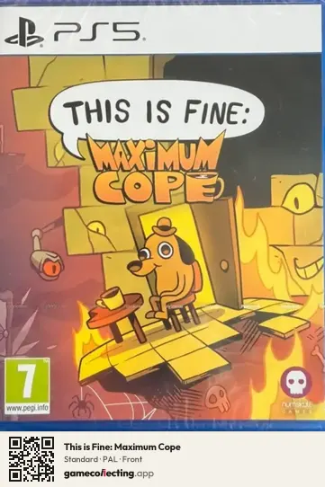 This is Fine: Maximum Cope PlayStation 5, PAL box front
