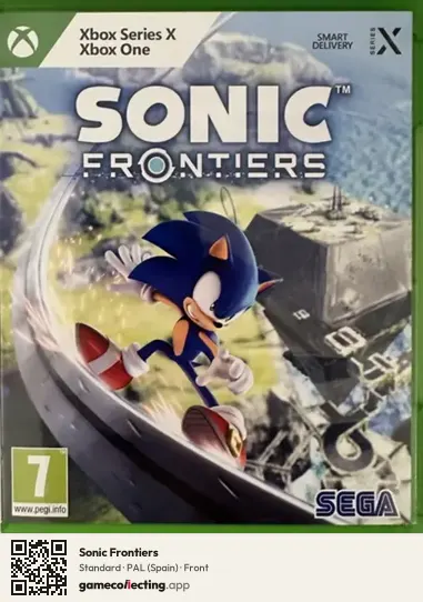 Sonic Frontiers Xbox Series X, Spain box front