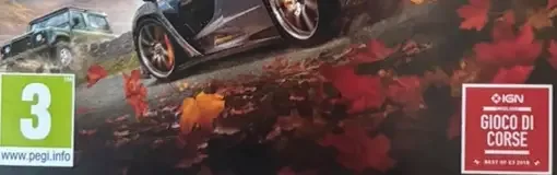 Forza Horizon 4, the PEGI square on its front