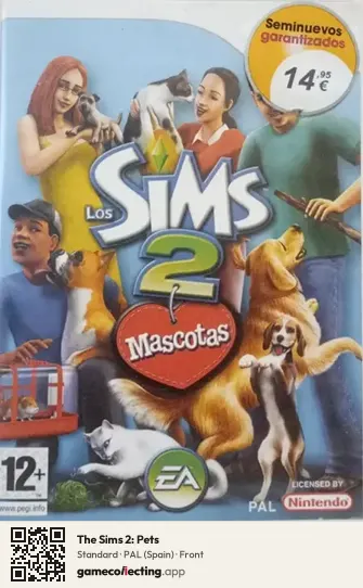 The Sims 2: Pets Nintendo Wii, Spain box front