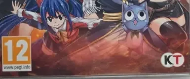 Fairy Tail, the PEGI square on its front