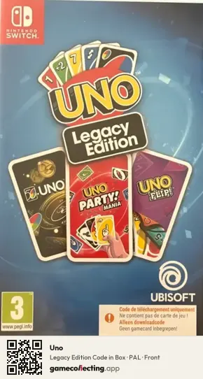Uno Nintendo Switch, PAL box front
