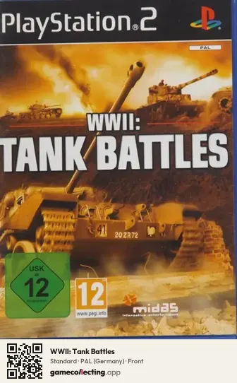 WWII: Tank Battles PlayStation 2, Germany box front