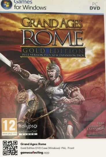 Grand Ages: Rome Computer, PAL box front