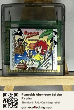 Pumuckls Abenteuer bei den Piraten Game Boy Color, PAL cartridge label